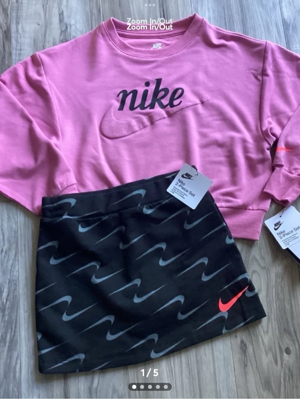 Nike crewneck & skort set girls size 4(NWT) ~PRICE FIRM, NO OFFERS~ - Picture 1 of 5